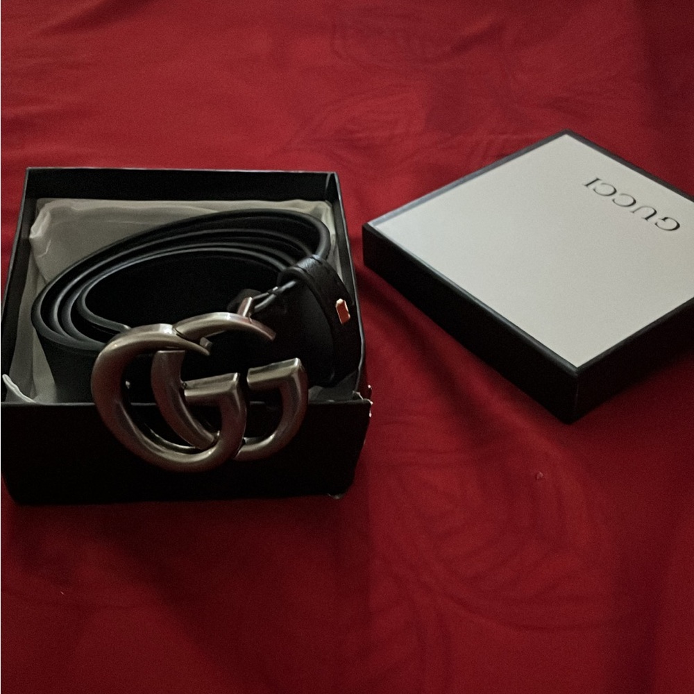 Gucci Black Leather Bag with Gold Hardware